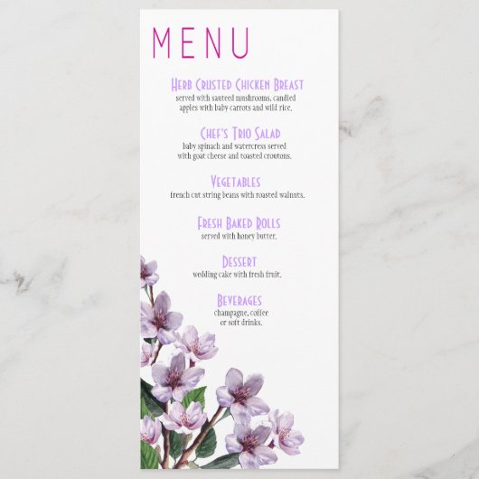 Menu lila vertakkingen (Voorkant)