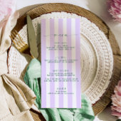 Menu Lilac à bande classique