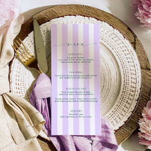 Menu Lilac à bande classique