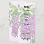 Menu Lilas en fleurs (Devant / Derrière)