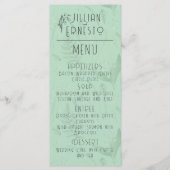 Menu Lily de Vallée avec des fougères || Vert doux (Devant)