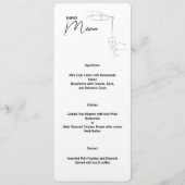 Menu Line Drawing Dinner Party (Voorkant)