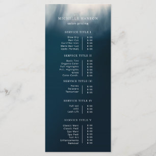 Menu Liste de prix minimaliste Abstraite photo