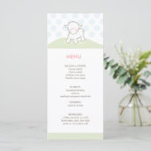 Menu Little Lamb Baby shower (Staand voorkant)
