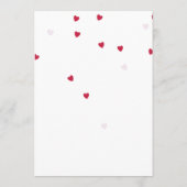 Menu Little Sweetheart - Le Baby shower de Valentine (Dos)