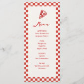 Menu Livraison spéciale Pizza Baby shower à thème (Devant)