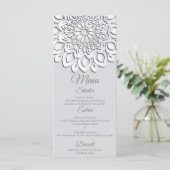 Menu Livre blanc contemporain Coupe Mariage Mandala (Debout devant)