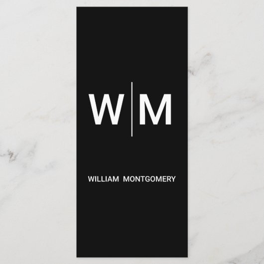 Menu Logo de marque noire | Entreprise (Devant)