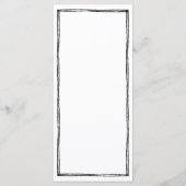 Menu Long Mariage Français manuscrit (Dos)