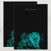 Menu Loup et corbeau dans la nuit (Devant / Derrière)