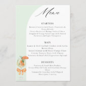 Menu Love At First Spritz Green Arch Bridal Shower (Devant)