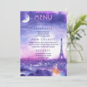 Menu + lovely text Amour Éternel (Debout devant)