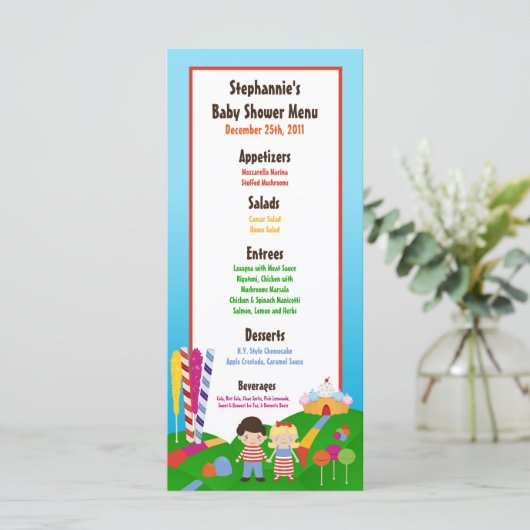 Menu Lucette de surgeon de crème glacée de terre de (Debout devant)