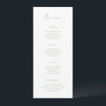 Menu Lucy Sage Green Classic Mariage élégant<br><div class="desc">Un menu de mariage élégant,  avec un style classique et une combinaison de typographie de script et de polices serif traditionnelles. Ce design simple va bien avec n'importe quel style de mariage.</div>