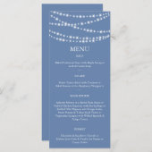 Menu Lumière bleu clair (Devant / Derrière)