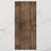 Menu Lumières Brown Rustiques, Typographie Élégante (Dos)