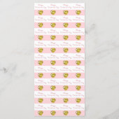 Menu Lune d’or Joyaux de coeur jaune Saint-Valentin Men (Dos)