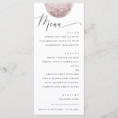 Menu Lune Rouge Romantique | Dîner de Mariage Céleste (Devant)