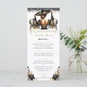 Menu Luxe Black Gold Quinceañera (Debout devant)