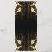 Menu Luxe Black Ivory & Gold Quinceañera (Dos)