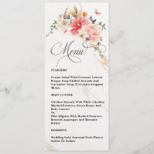 Luxe Chic Calligraphie Mariage rose floral