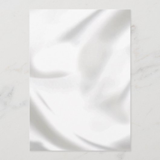 Menu Luxe Éternel Moderne Texture Mariage Élégant Blanc (Dos)