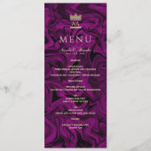 Menu Luxe violet et Mariage noir (Devant)