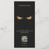 Menu Luxury Black and Gold Salon Price List (Dos)