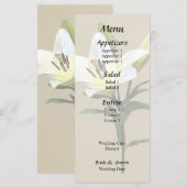 Menu Lys Jaune Pâle et Boutons (Devant / Derrière)