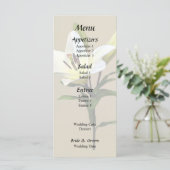 Menu Lys Jaune Pâle et Boutons (Debout devant)