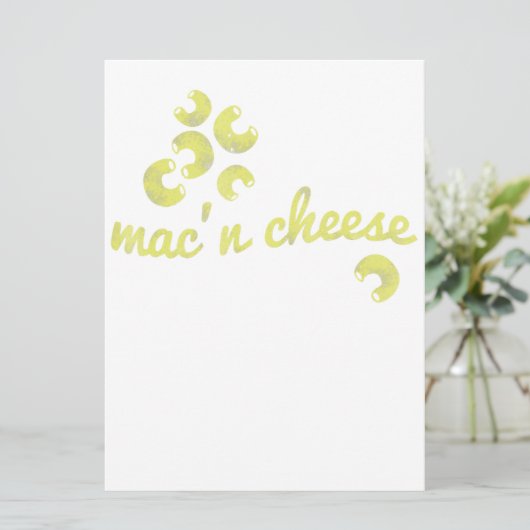 Menu Mac Cheese - Fun Chef Humour (Debout devant)