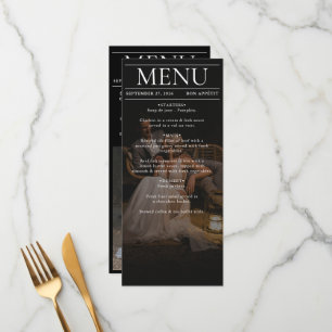 Menu Magazine Editorial Journal Photos Mariage