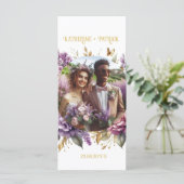 Menu Magnifique Lilac et Lavender Vineyard Mariage (Debout devant)