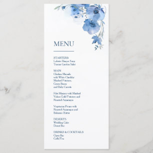 Menu Magnolia Beaux-Arts Floral