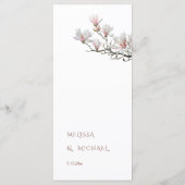Menu Magnolia Beaux-Arts Floral (Dos)