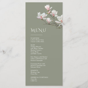 Menu Magnolia Beaux-Arts Floral