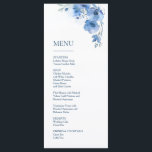 Menu Magnolia Fine Art Floral<br><div class="desc">Fine art painted flowers on a white background with an artistic vintage font.</div>
