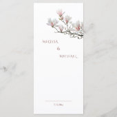 Menu Magnolia Fine Art Floral (Dos)