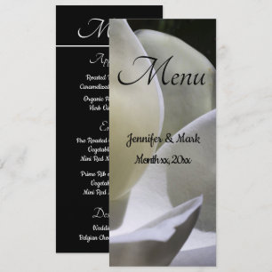 Menu Magnolia Mariage Blanc