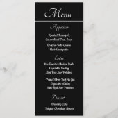 Menu Magnolia Mariage Blanc (Dos)
