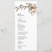 Menu Magnolia Sculptural 3D Flower (Devant)