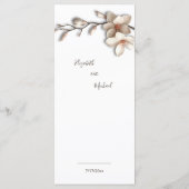 Menu Magnolia Sculptural Fleur 3D (Dos)