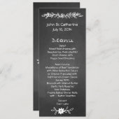 Menu maigre de Tableau de mariage de regard de (Devant / Derrière)