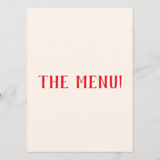 Menu Main moderne Fork Couteau Retro Quirky Mariage (Dos)