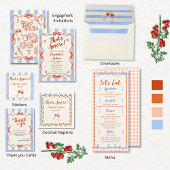 Menu Main Whimsical Tendance Bleu Orange