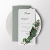 Menu Maison de mariage aquarelle italienne