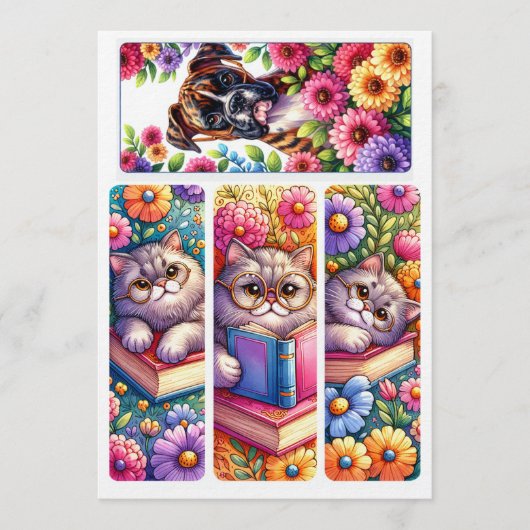 Menu Make Your Own Bookmarks Add Name DIY Activity  (Devant)