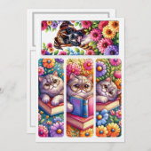 Menu Make Your Own Bookmarks Add Name DIY Activity  (Devant / Derrière)