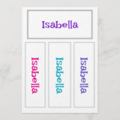 Menu Make Your Own Bookmarks Add Name DIY Activity  (Dos)