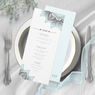 Menu Mandala Lace Rev Mariage Lt. Blue V2 ID968